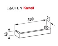 MEDIDAS TOALLERO LAVABO 30cm KARTELL LAUFEN